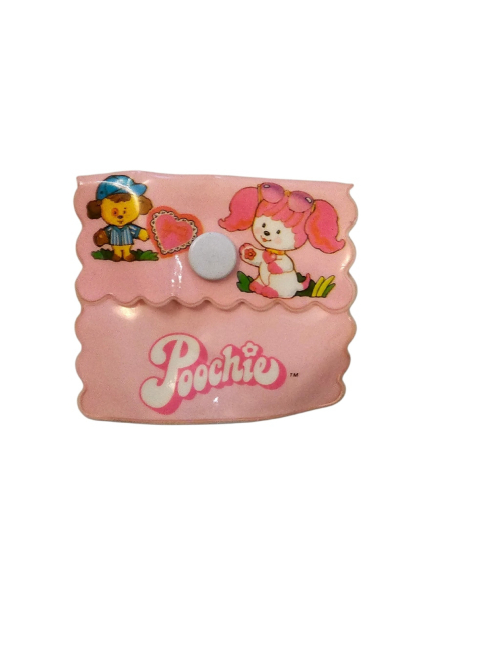 Vintage 1982 Mattel Poochie Pink Coin Purse Snap Wallet 80s Kawaii Rare